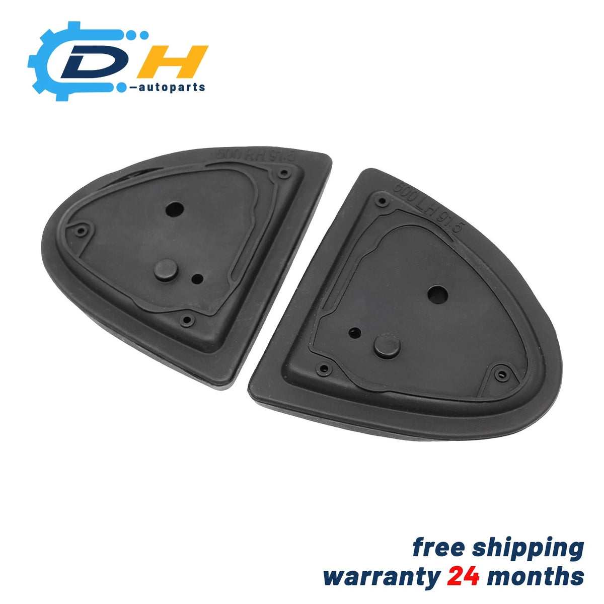 Pair Mirror Gasket Base Seal for Mercedes C215 CL-Class (2000–2006) 2208110198, 2208110298