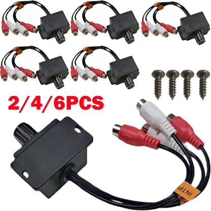 2X Universal Car Audio RCA Level AMP Subwoofer Remote Volume Controller