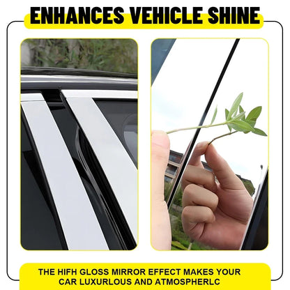 Set of 4 Chrome Door Pillar Post Trim for Dodge Ram 2019–2025