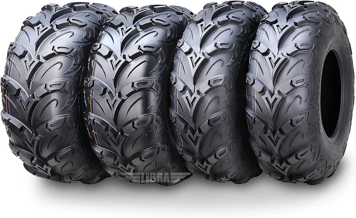Set of 4 WANDA Radial UTV ATV Tires 26x8R12 & 26x10R12 6PR