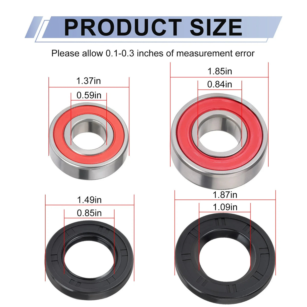Front Wheel Bearing Seal Kits for Polaris Predator 500 (2003–2007)