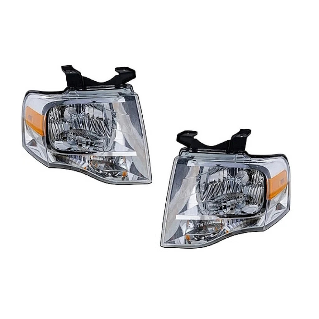 Set of 2 Headlight Assembly for Ford Expedition (2007–2014) LLX-PAIR-FO2502226V-CL360A70, FO2502226