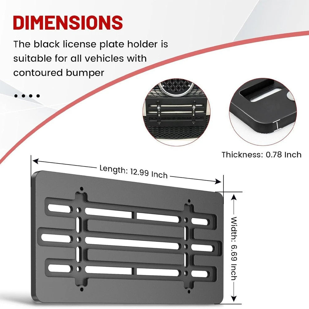 30X License Plate Tag Holder Mount Adapter Bracket for Auto Car Truck Van SUV