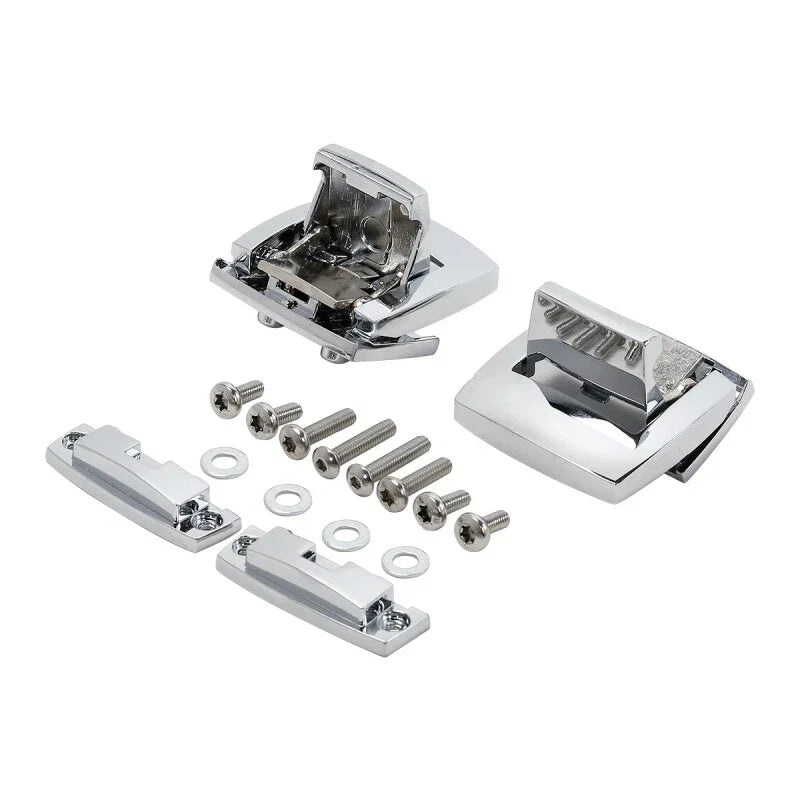 Razor Chopped King Trunk Latches for Harley Touring Road King (1980–2013) Chrome