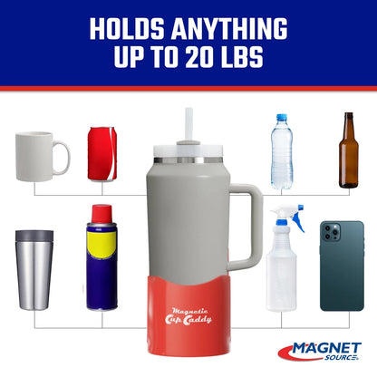 Heavy Duty Magnetic Cup Holder Caddy for Bottles Cans Glasses (2010–2023)