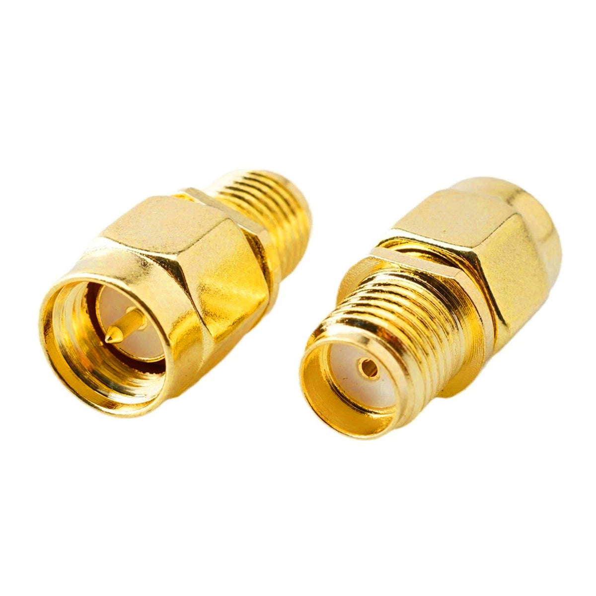2X SMA Female Jack to SMA Male Plug Coax Cable Connector