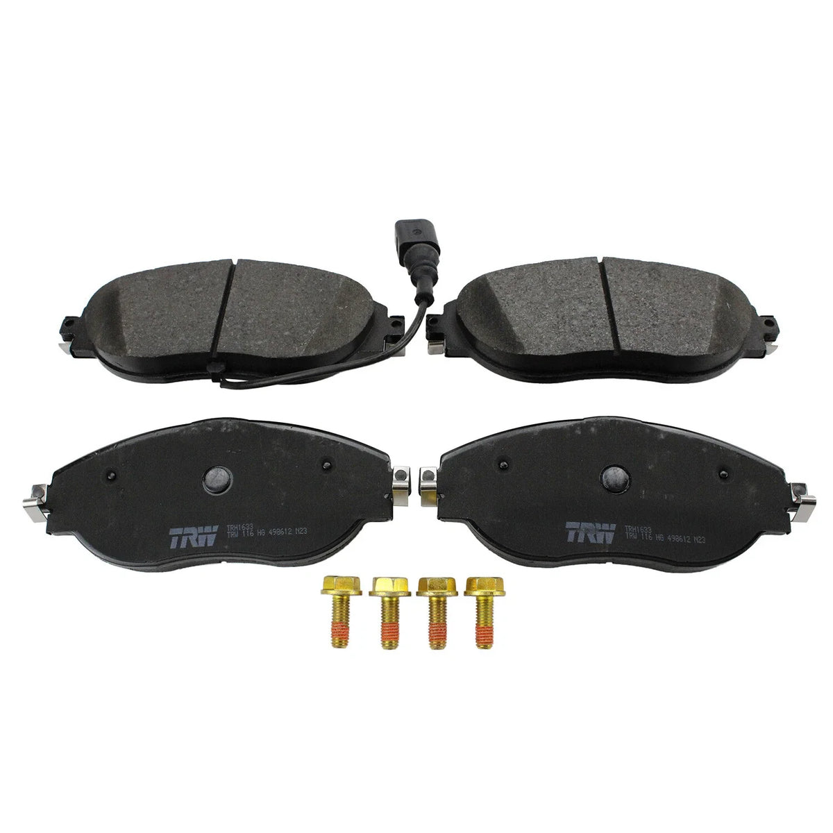 Set of 4 TRW Pro Front Low Metallic Brake Pads for Audi S3 VW CC Golf R GTI Jetta (2013–2020)