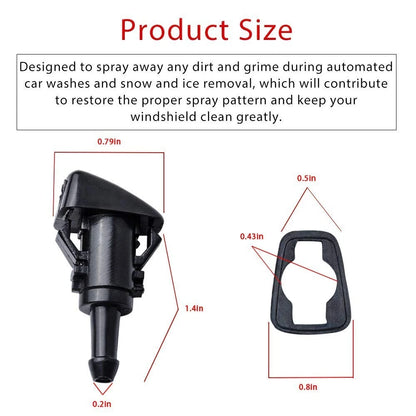 Front Windshield Washer Nozzles Kit for 2009-2024