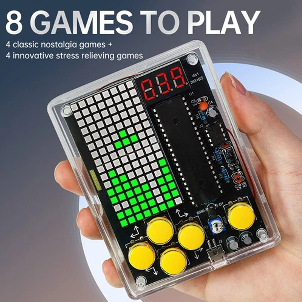 Electronic DIY 51 Microcontroller Game Console Kit for Classic Component