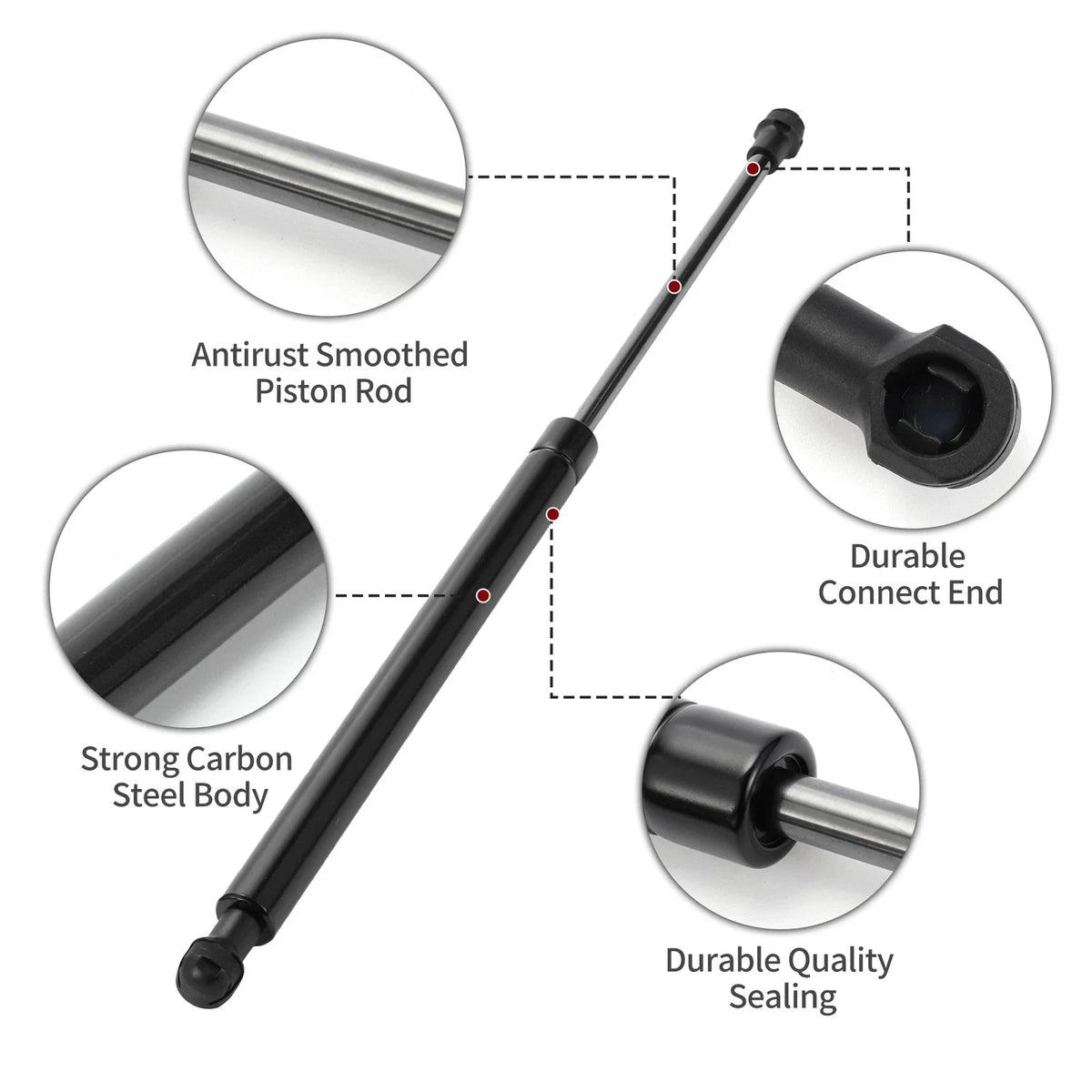 2X Rear Hatch Lift Supports for Toyota Yaris (2012–2017) - Gas Spring