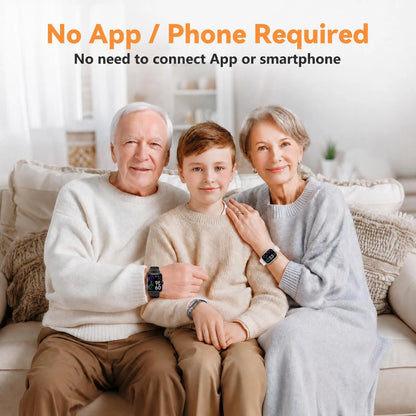 Fitness Tracker for Seniors - No App/Phone Required, 1.83'' Display
