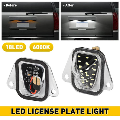Set of 2 LED License Plate Tag Lights for Suburban Tahoe Escalade (2007–2014)