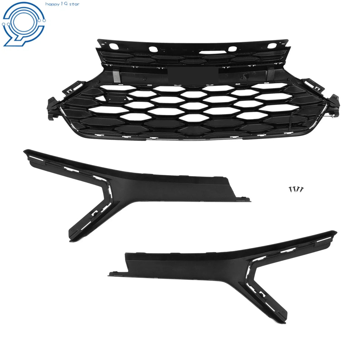 Painted Upper Radiator Grille Gloss Black for Chevrolet Trailblazer RS (2024–2026)