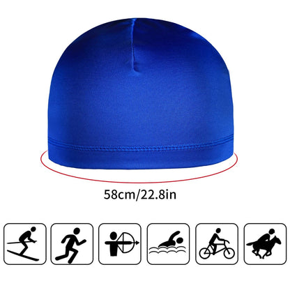 Set of 6 Cooling Skull Caps for Various Sizes (Black, Grey, Dark Blue, Camouflage)