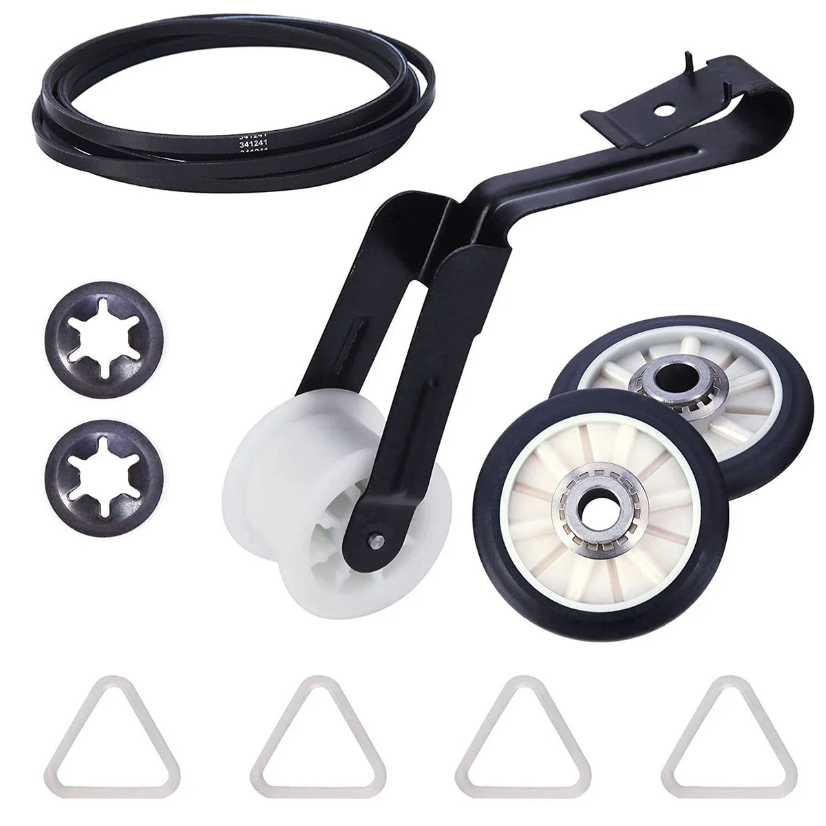 Dryer Belt Drum Pulley Kit for Whirlpool Kenmore (341241, 349241T, 691366)