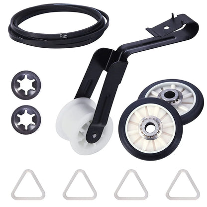 Dryer Belt Drum Pulley Kit for Whirlpool Kenmore (341241, 349241T, 691366)