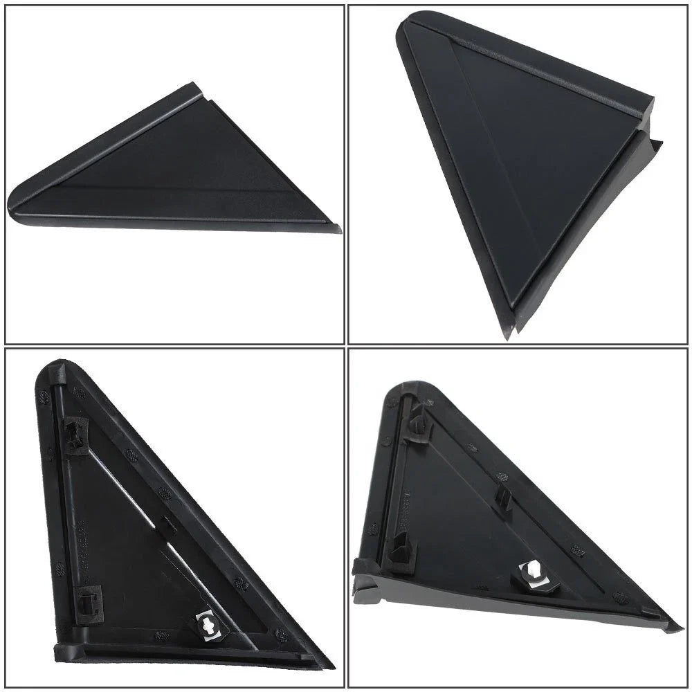 Black Plastic Mirror Flag Applique for Dodge Grand Caravan (2008–2020)