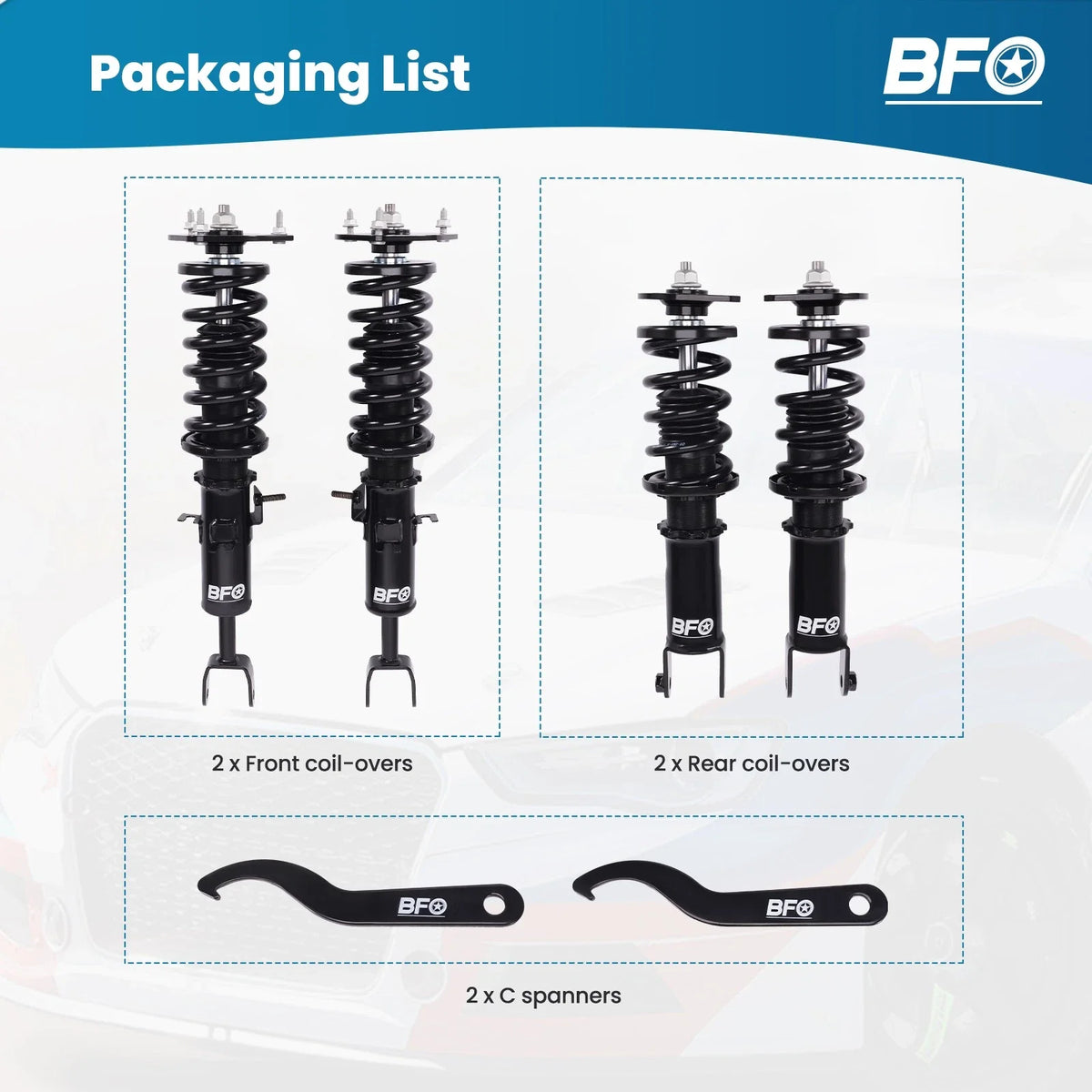 Coilover Lowering Kit for Nissan 350Z / Infiniti G35 (2003–2009) RWD