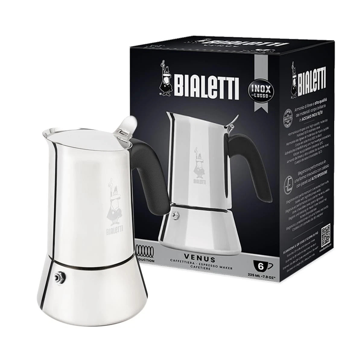 6-Cup Stovetop Coffee Maker for Bialetti Venus Induction