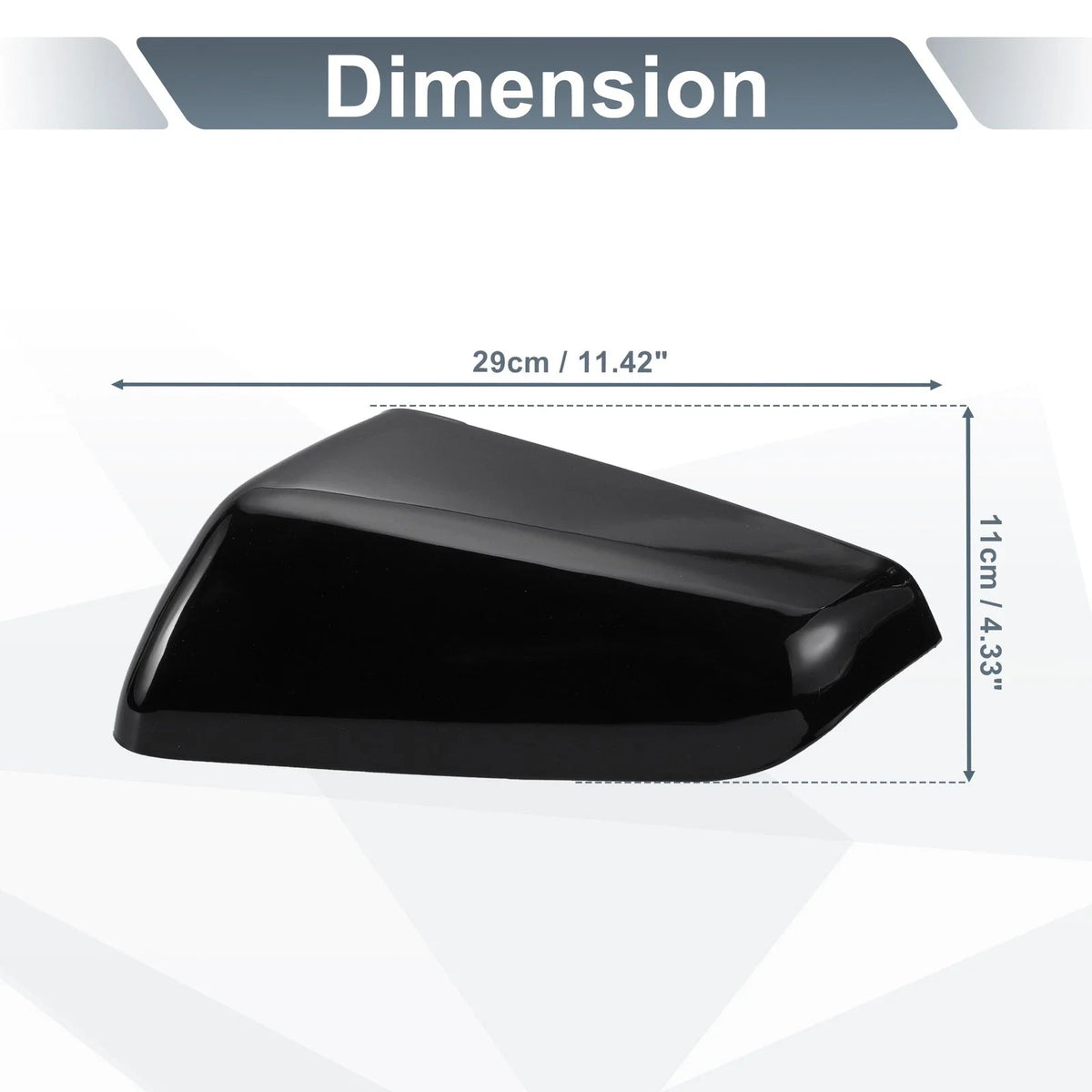Left Side Rearview Mirror Cover Cap Gloss Black for Chevy Equinox (2010–2017)