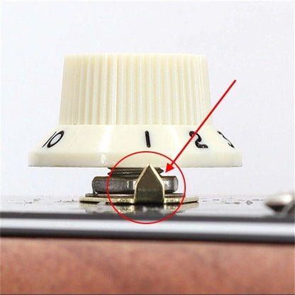 10x Guitar Knobs Pointer Plate Indicator Washers for Gibson LP