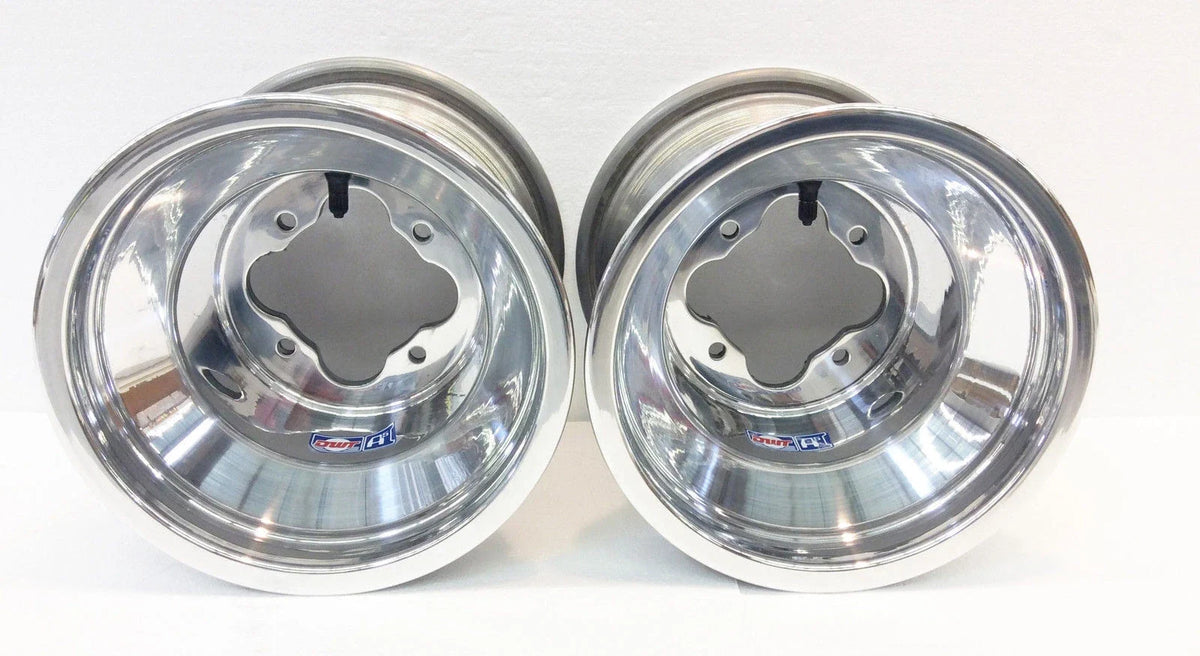 DWT Polished A5 9" Rear Wheels Rims for Yamaha YFZ450 Banshee Raptor (2000–2023)