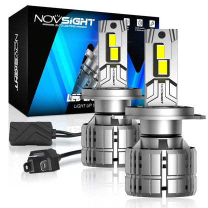 2X H4 9003 LED Headlight Kit for NOVSIGHT (NOVA500N60H4)