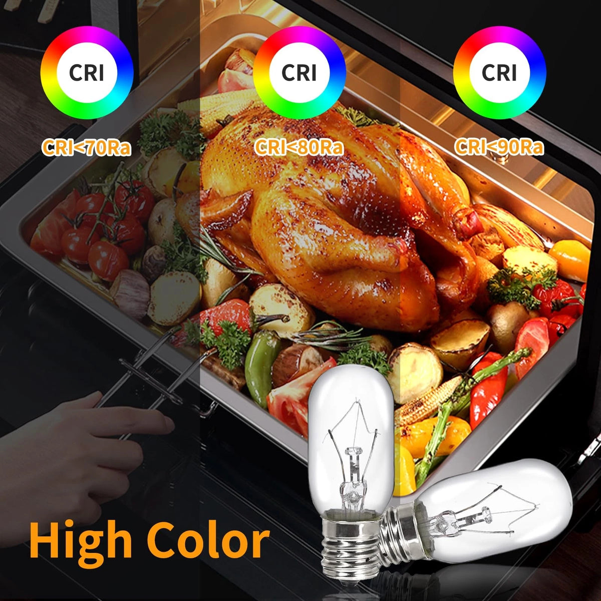 6 Pack Microwave Light Bulb 40 Watt T8 120V (T8, Clear)