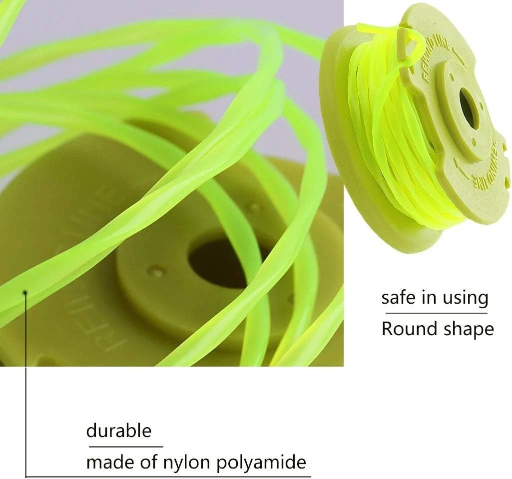 Set of 8 Auto-Feed Trimmer Line for Ryobi 0.080” x 11ft