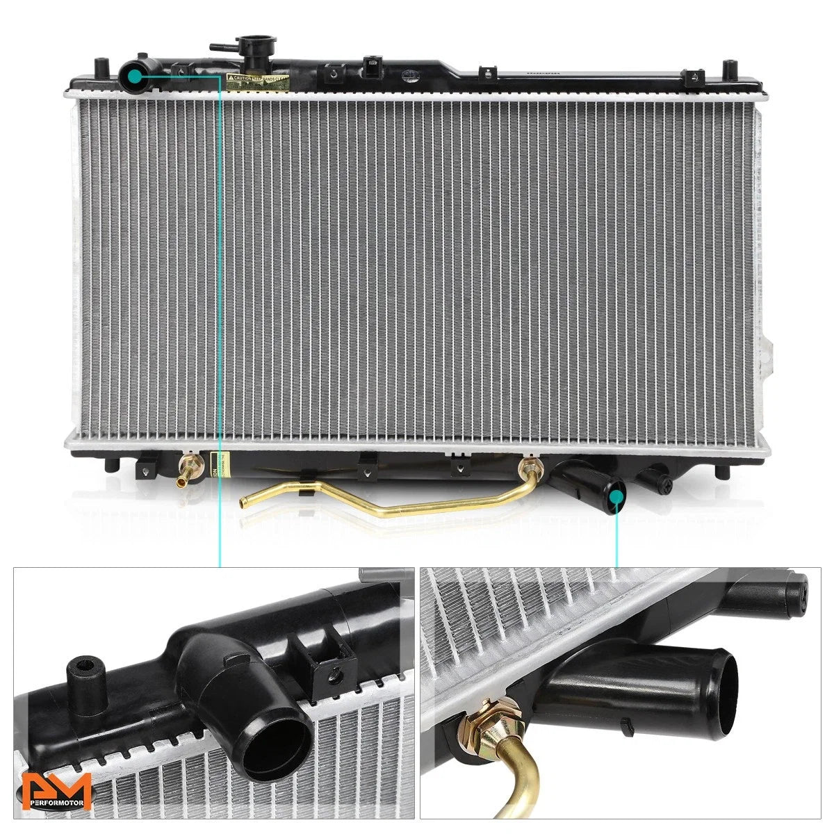 Aluminum Core Radiator for Kia Spectra 2000–2004 DPI-2441