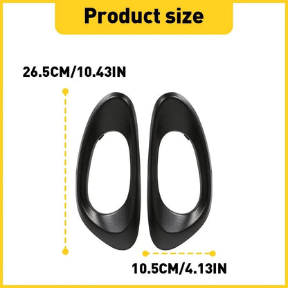 Set of 2 Inside Front Door Handle Bezel Trim for Chevy Trailblazer (2002–2009)