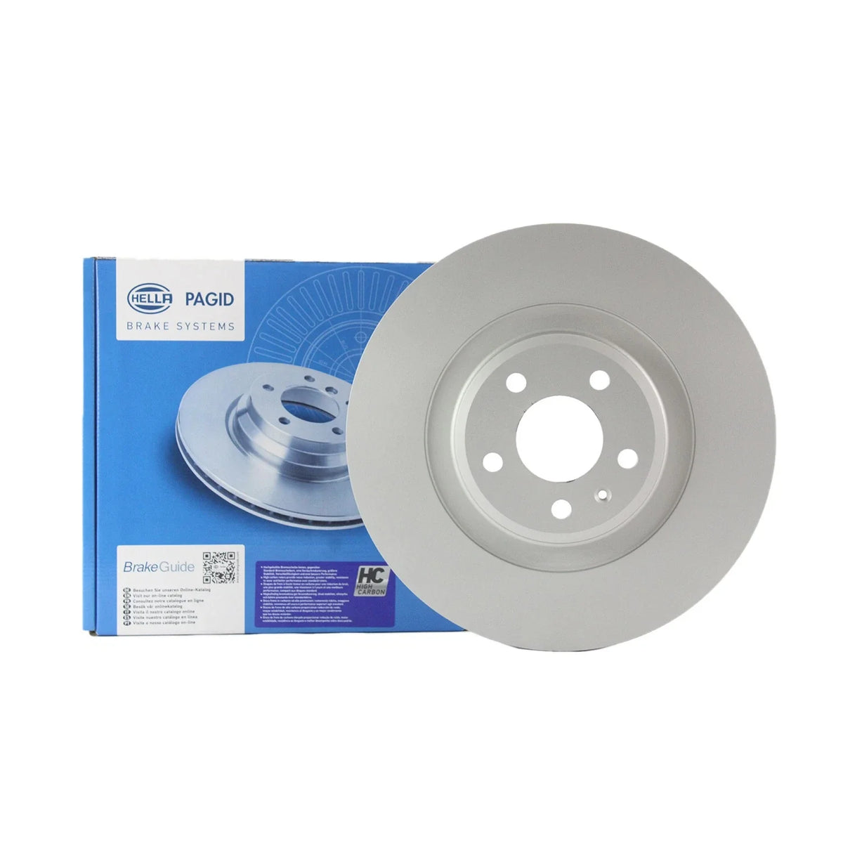 Hella 345mm Front Coated Vented Disc Brake Rotor for Audi S4 S5 (2010–2016)