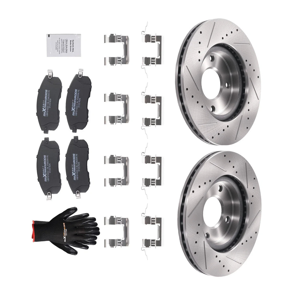 Front Brake Rotors & Pads Kit for Nissan Cube (2009–2014) Sentra (2007–2012)