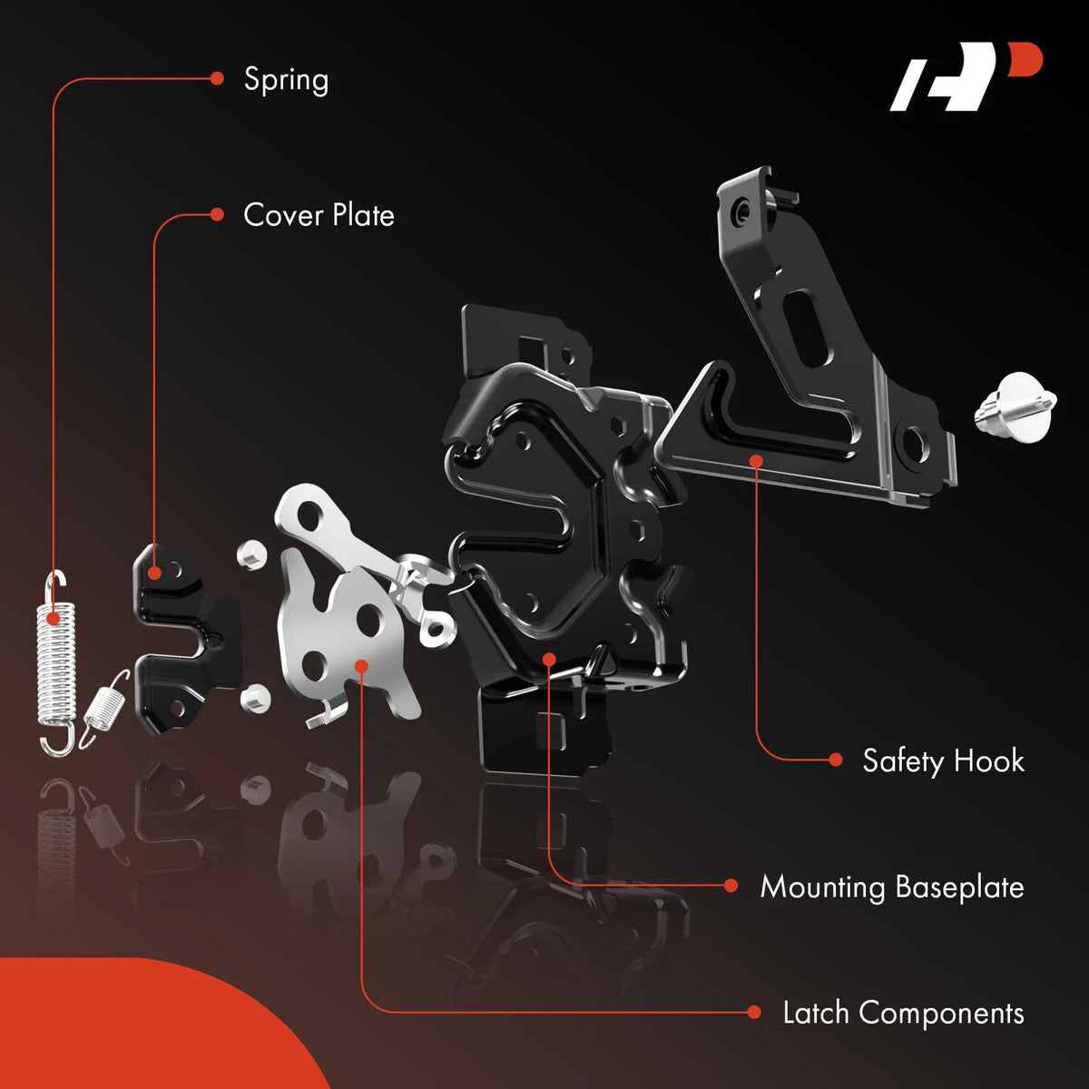 Hood Latch Lock for Dodge Caliber (2008–2009) Jeep Compass Patriot (2012–2017)