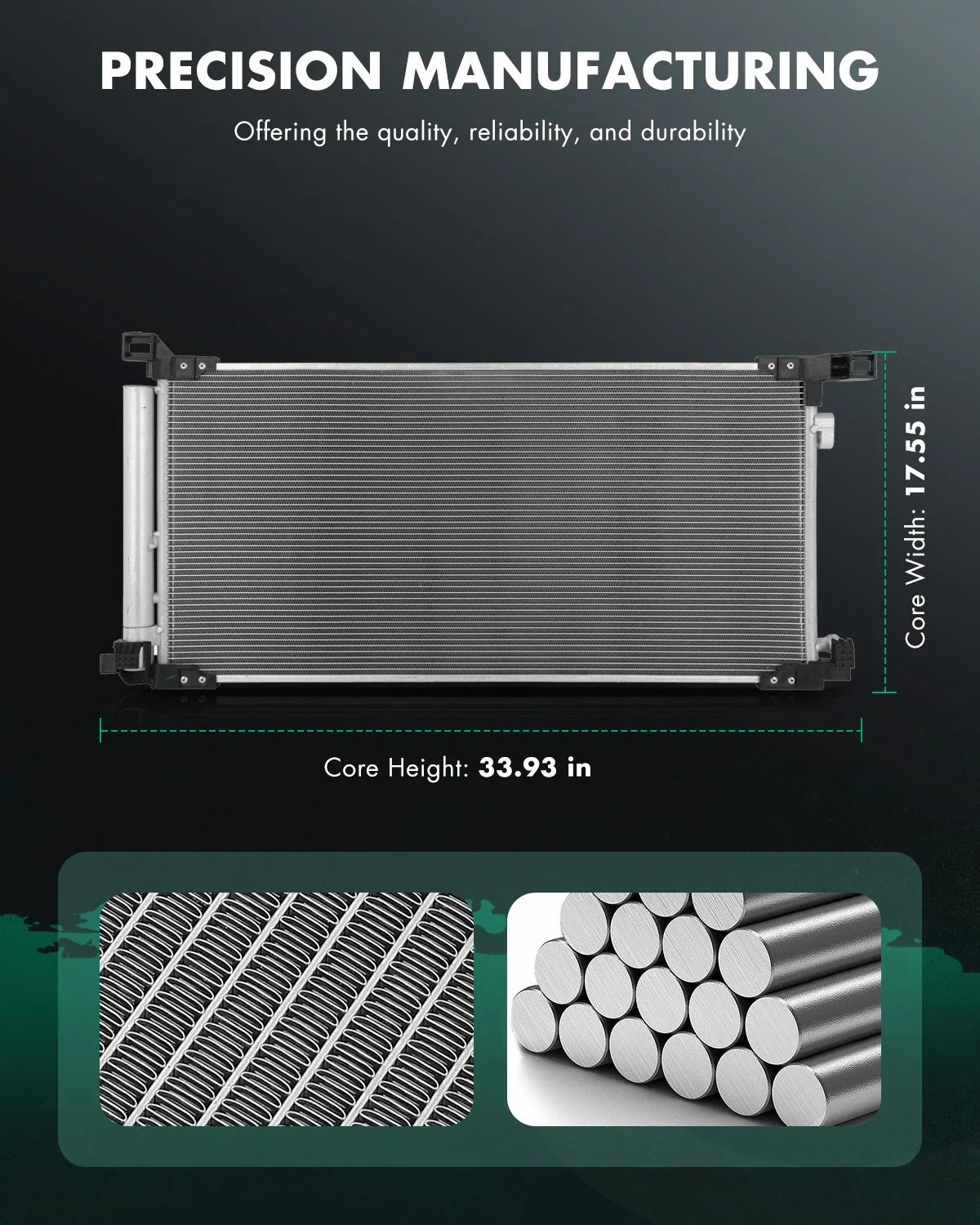 Aluminum AC Condenser for Toyota Corolla (2019–2023) Lexus UX200 (2019–2022)