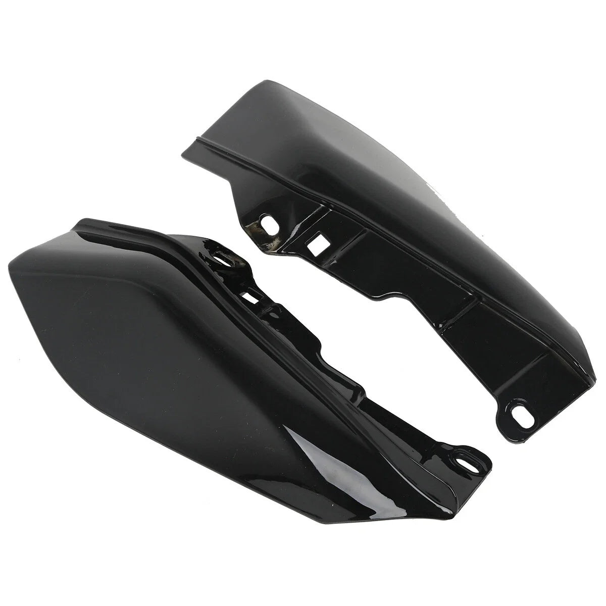 Black Mid-Frame Air Deflectors for Harley Touring Road Street Glide (2009–2023)