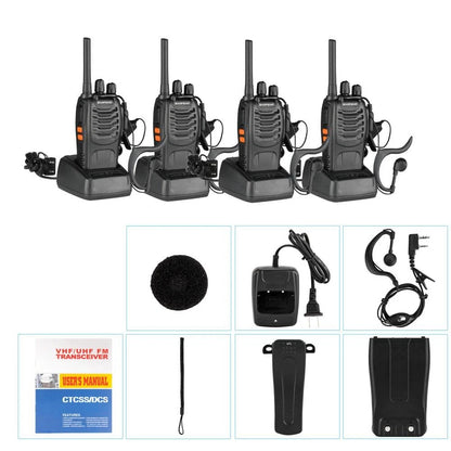 4 x Walkie Talkie Two Way Radio for Baofeng BF-88A (462 467MHz)