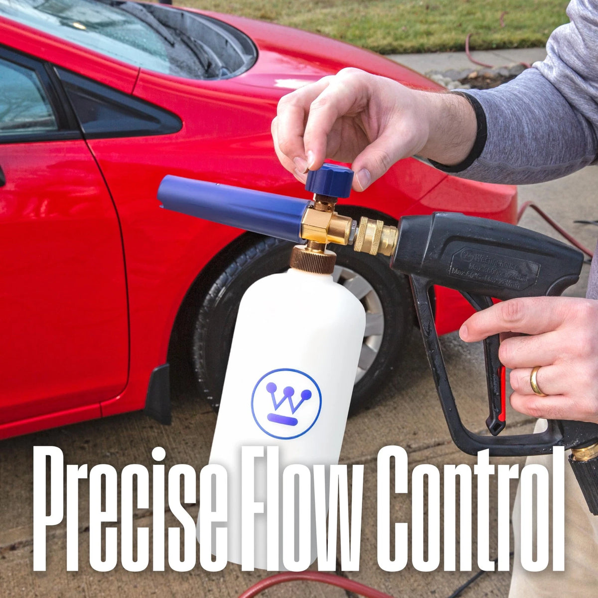 Foam Cannon for Pressure Washers (3600 Max PSI, 1/4” Connector)