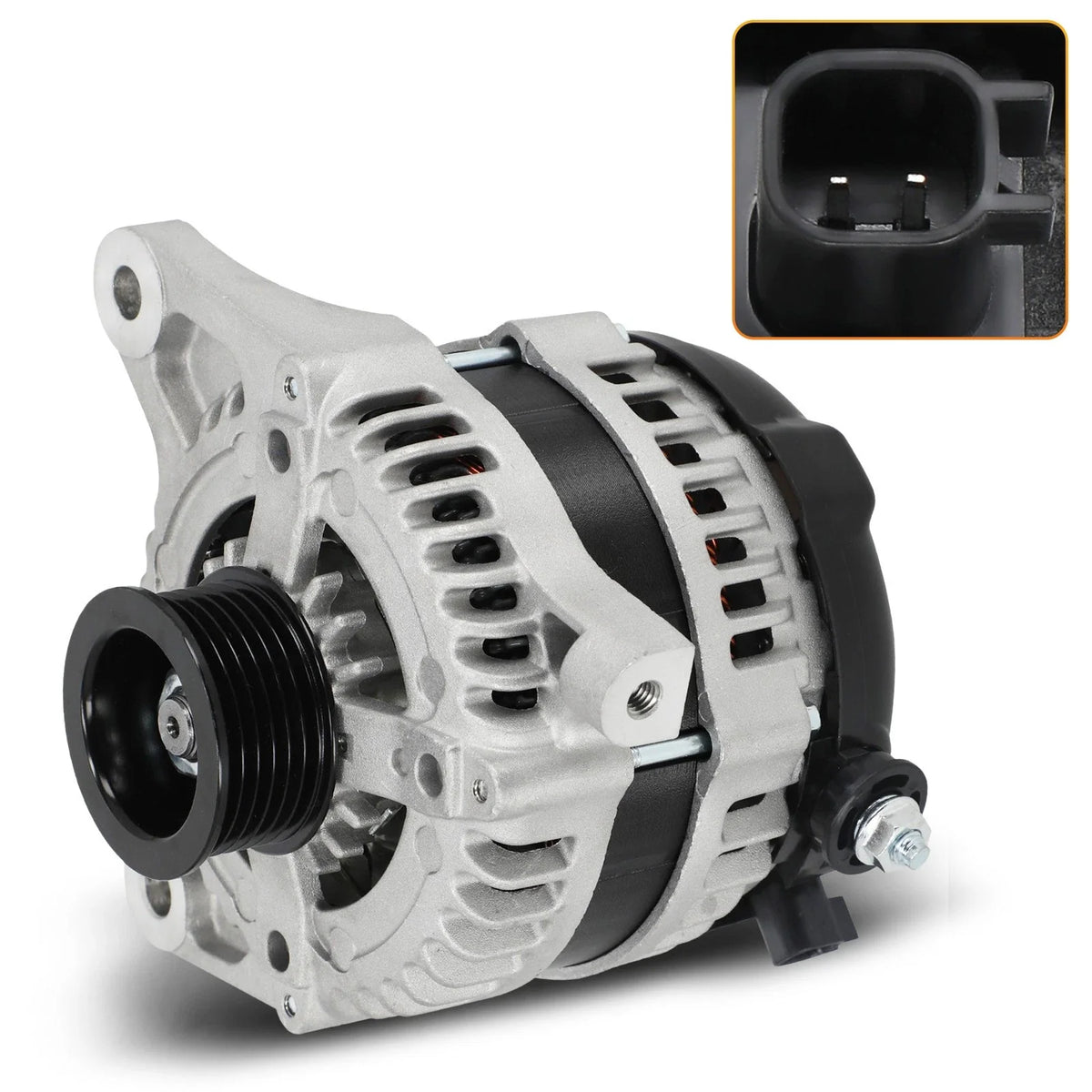 12V 6 Groove 160A Alternator for Jeep Wrangler 3.8L V6 (2007–2008) 7B0903015B