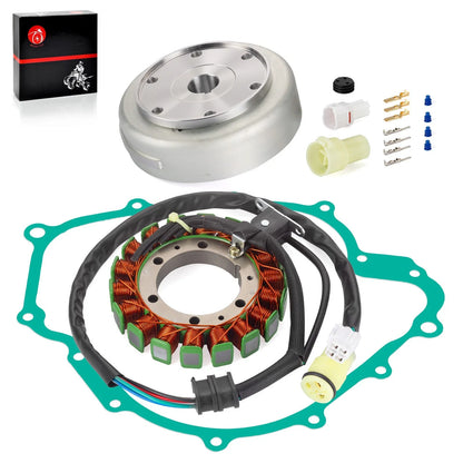 2 x Flywheel Rotor and Stator for Yamaha Grizzly 660 / Rhino 660 (2003–2008)