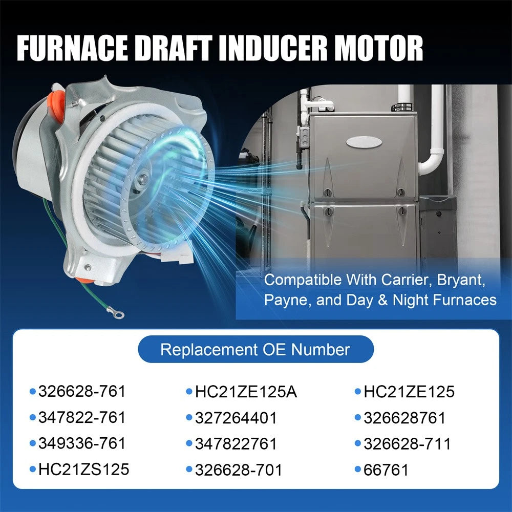 Furnace Draft Inducer Motor Assembly for Carrier