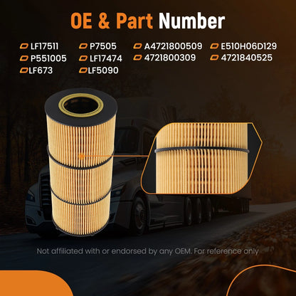 Oil Filter Housing Kit for Western Star 4700 4800 Series 12.8L (2012–2020)