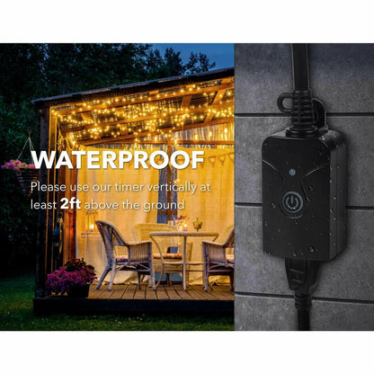 3X Wireless Remote Switch Outlet for Indoor Outdoor Use (100 FT Range)