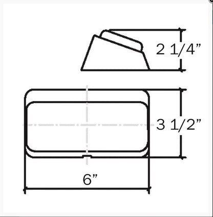 12V Porch Light for Motorhome RV Trailer (RVPL1A) - Amber Lens