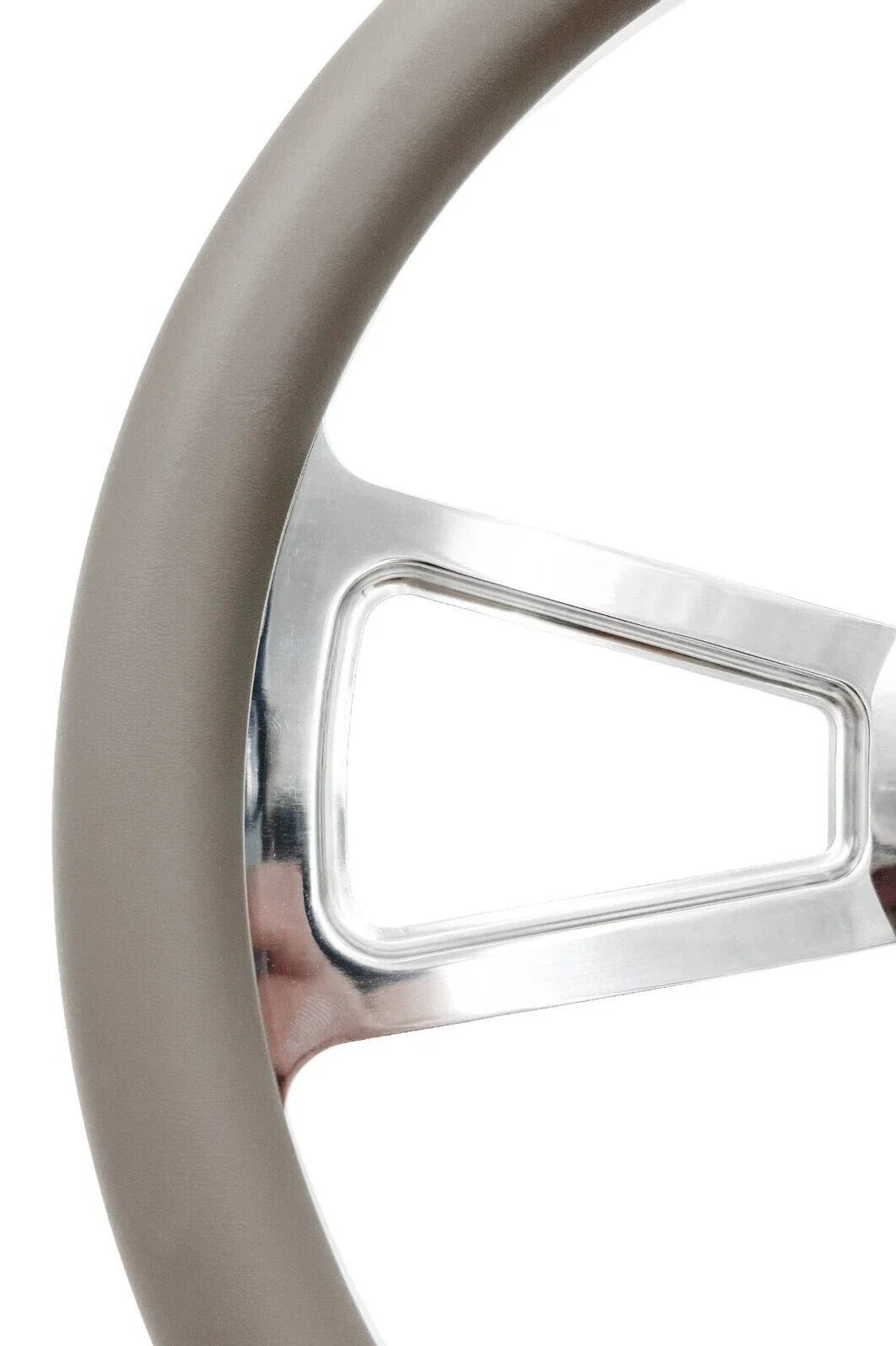 Polished 5 Hole Steering Wheel 18 Inch Gray for Peterbilt Kenworth Freightliner (1998–2024)