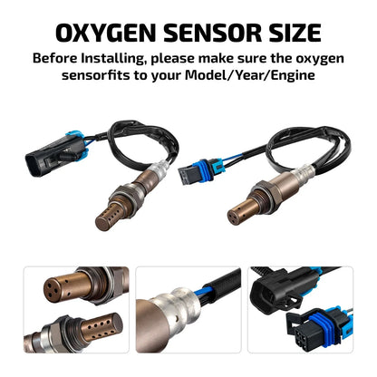 Set of 4 O2 Oxygen Sensors for Isuzu Ascender (2006) 234-4112 234-4337