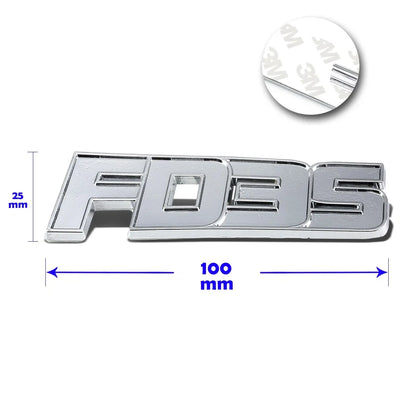 Polished Metal 3D Decal Emblem Sticker for Mazda RX-7 (1992–1995)