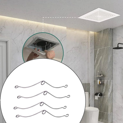 4x Grille Spring Clips for Broan Nutone Bathroom Fan (ReVent RVL80)