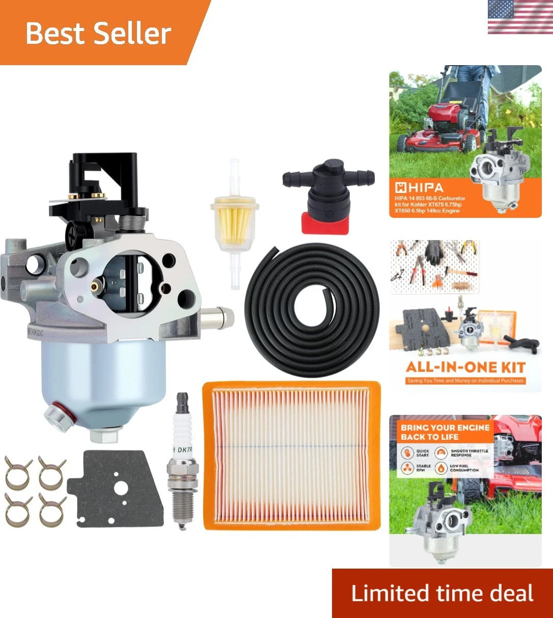 XT675 Carburetor for Toro Recycler 22in