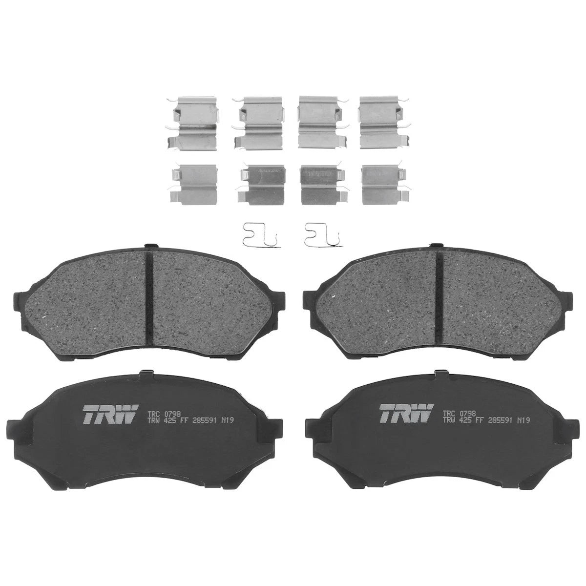 2X TRC0798 Brake Pad Set Front for Mazda Protege (1999–2001)